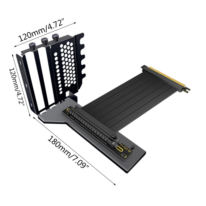 Imagem -06 - Kit Suporte Vertical Universal Gpu Pcie 3.0 4.0x16 Riser Atx Matx Case Placa Gráfica Vga Suporte de Suporte de Direção