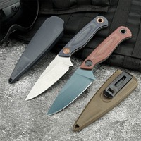 D2 Steel Blade & G10 Handle Tactical Fixed Blade Knife - All-Purpose Survival Knife for Outdoor EDC Camping, Ideal Men's Gift