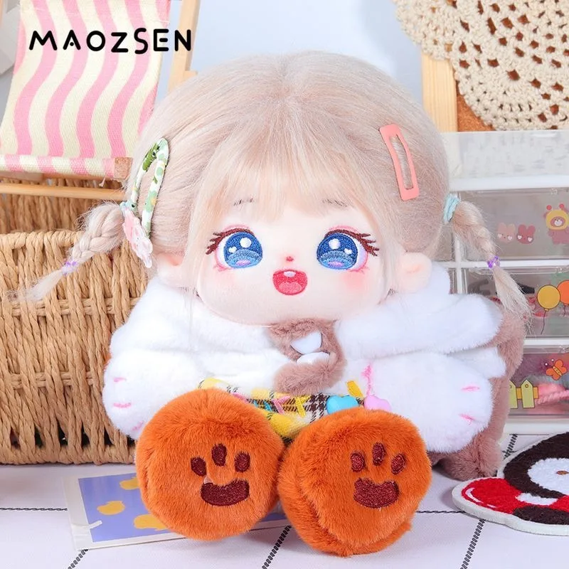 20 cm Doll Clothes Cute Cartoon Bear Dog Jumpsuit Plush Animal Style One-piece Garment Children Toy Accessories Kids Gift