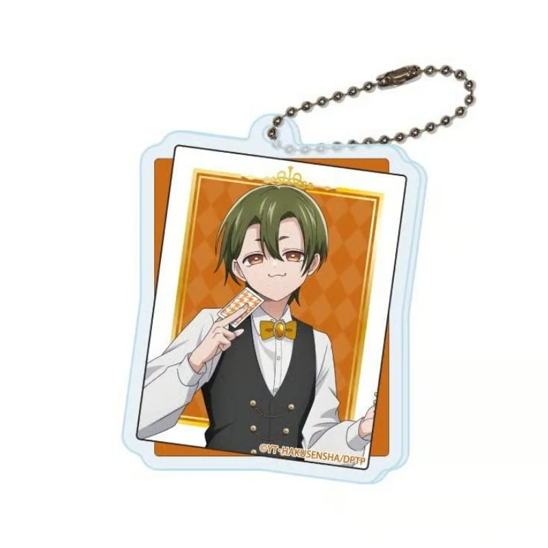 Bag Decorations Anime The Daily Life of a Part-Time Torturer 6CM Square Acrylic Keychain Bag Pendant Cero,Shiu,Mikke,Hugh,Hela