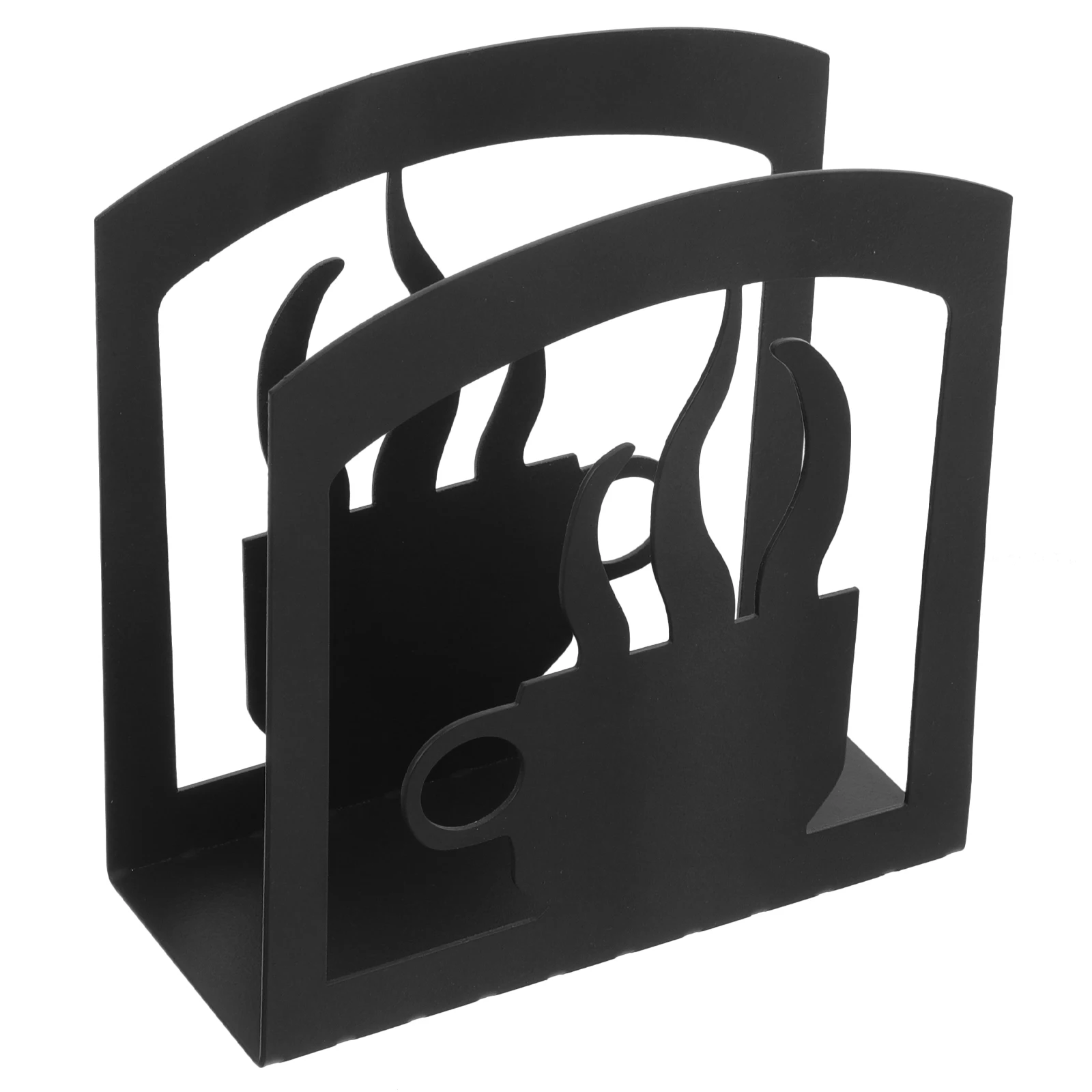 

Wrought Iron Napkin Holder Coffee Cup Style Tissue Stand Metal Dining Room Table Decor Napkin Stand Storage Solution