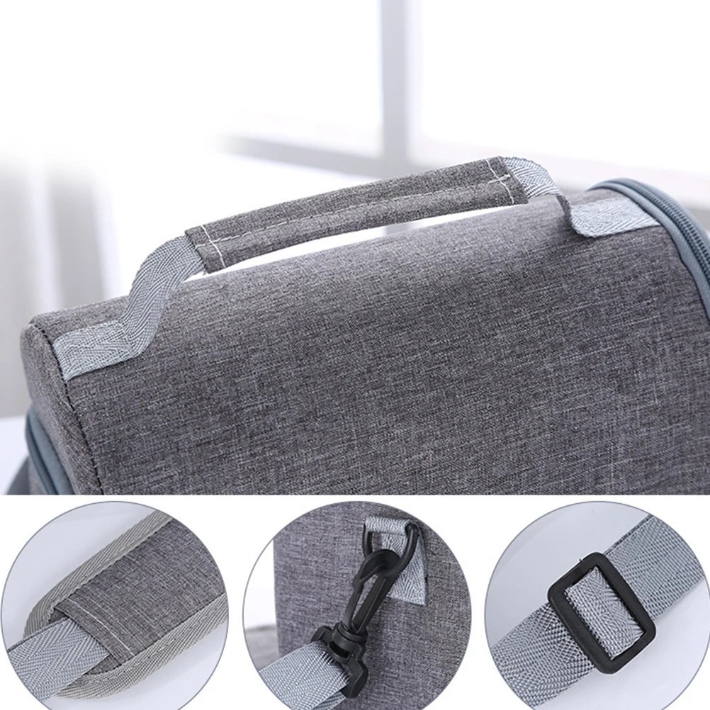 

Reusable Insulated Lunch Tote Large Capacity Lightweight Portable Cooler Bag For Adults Grey Keep Food Warm Cold Lunch Box