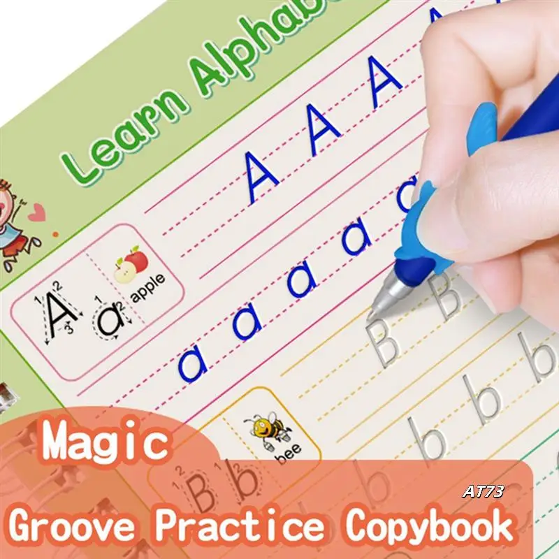 

Groove Writing Exercise Book Copybook To Improve Children's Handwriting Skills Ink Practice Ages 3-8 Years Old