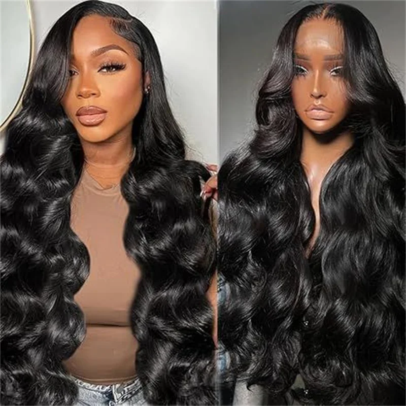 

Unprocessed Indian Virgin Cuticle Aligned Human Hair Wigs Body Wave 4x4 Transparent Lace Frontal Natural Wigs
