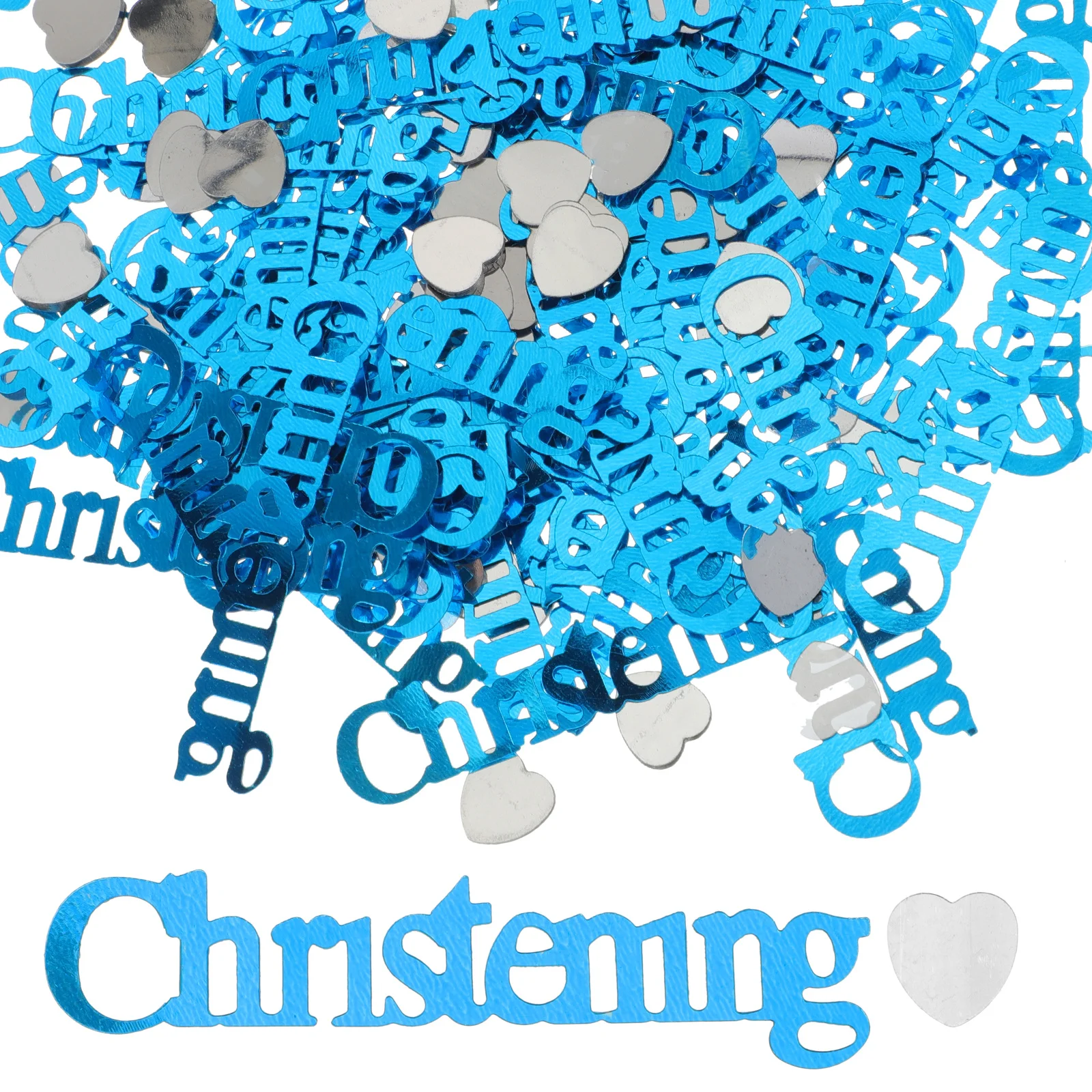 

3 Bags Shower Table Confetti Plastic Christening Sequins Decorative Scatter for Baptism and Party Decoration