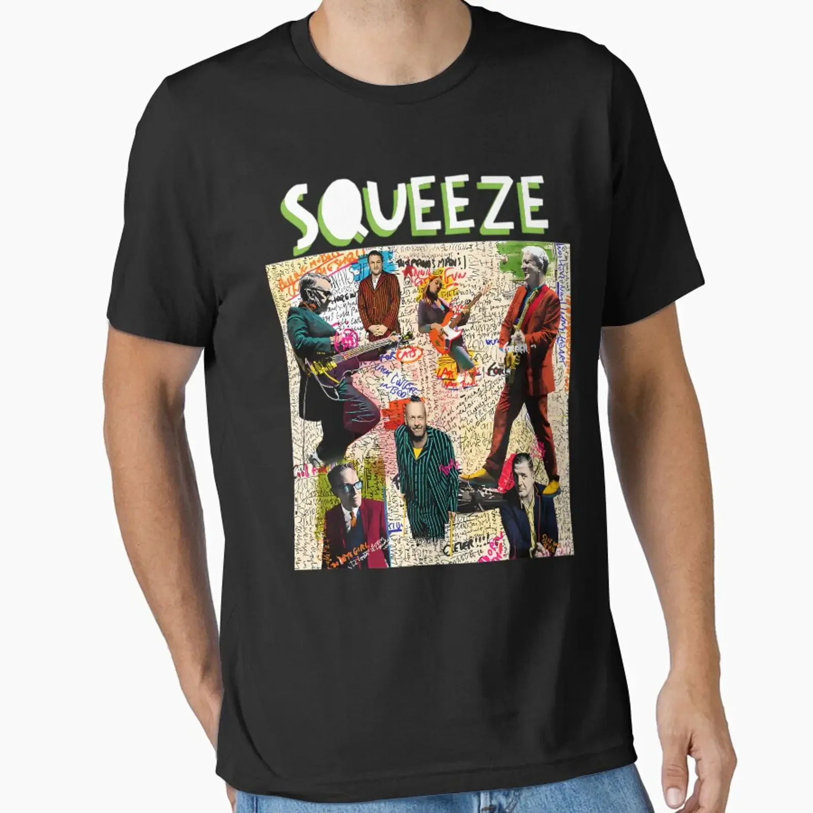 Preview of the work Album by Squeezes Band for music lovers created and sold Comentalaluza vintage Washed Stylish Versatile