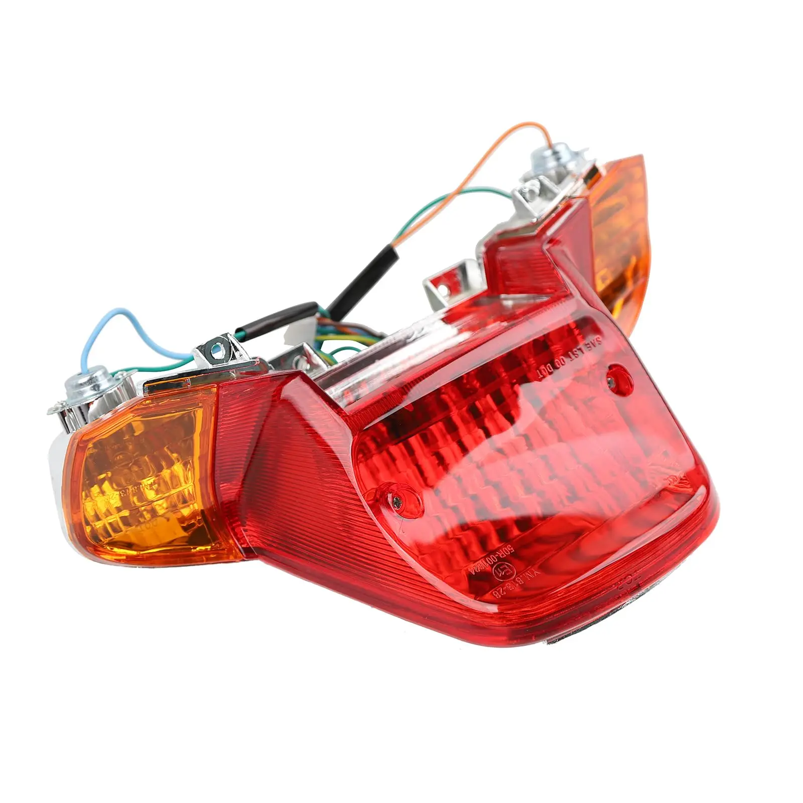 Motorcycle Integrated Tail Light Assembly 12V 21W+5W Halogen Lamp Compatible with Yamaha Zuma 2009-2010 1TH Generation