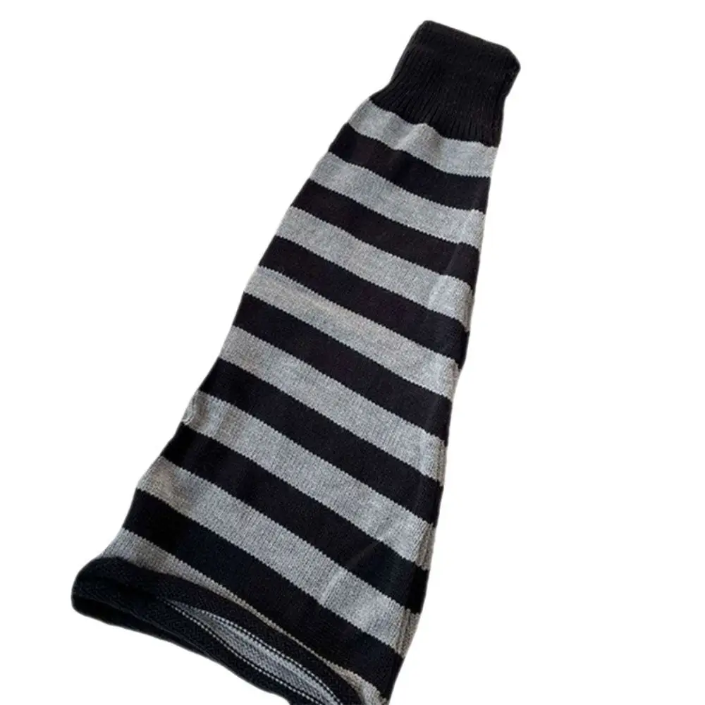 Knitted Leg Warmers Socks Full Colors Horn Shape Calf Stocking Set Streetwear Warm Wide Leg Sock Covers For Women Ladies Girls
