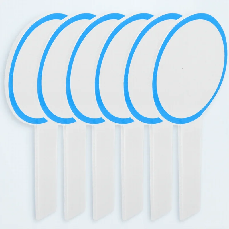 6Pcs Erasable Score Boards Single Side Handheld Whiteboards Dry Erase Game Paddles for Voting Scoring Judges Board Office