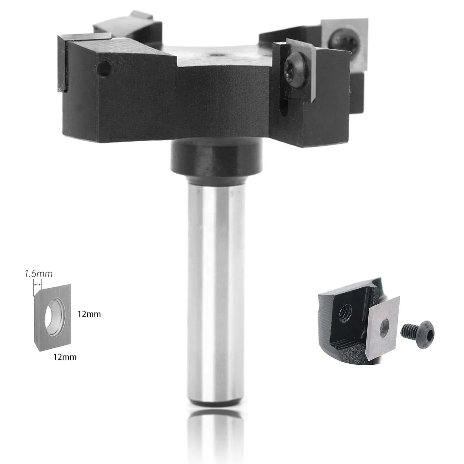 10 عبوات من سكاكين المسح، إدراجات قابلة للاستبدال من كربيد الصوتي مع 10 براغي، شفرات سطحية من سبويل اللوح