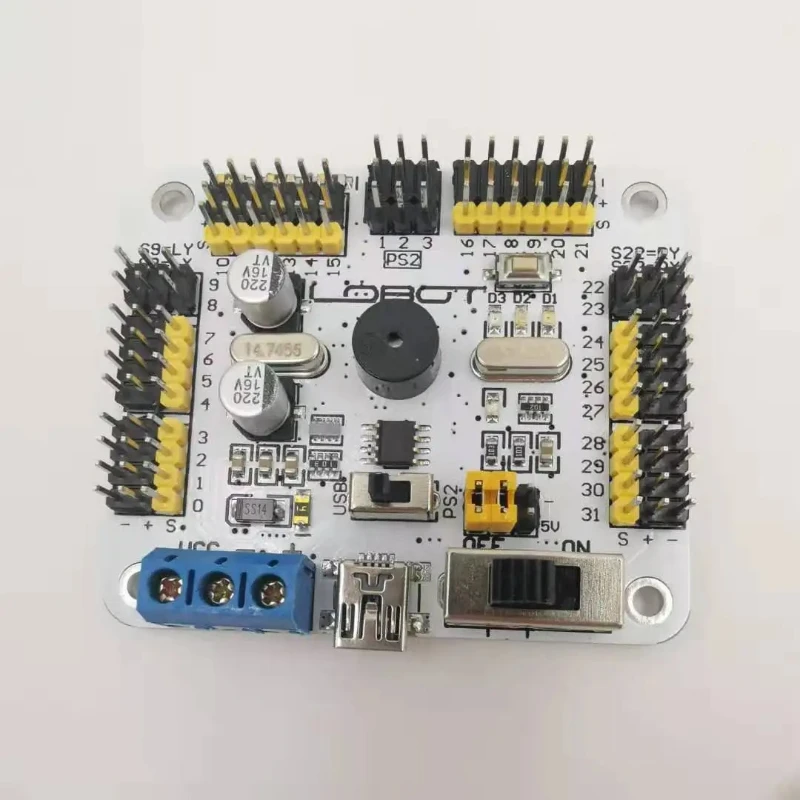 

Robot control innovation! 32-way servo controller control board, combined with PS2 handle, flexible and free robotic arm