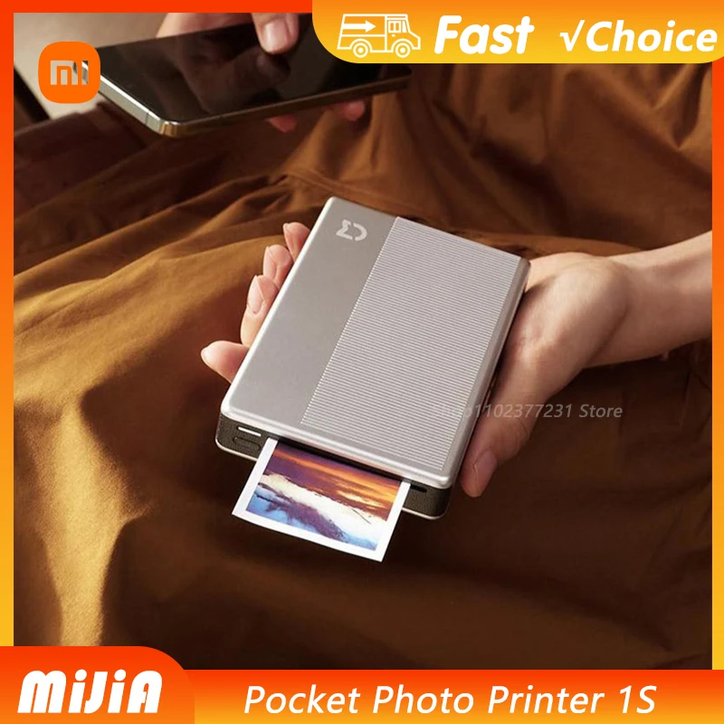 

2025 Xiaomi Mijia Pocket Photo Printer 1S AR Photo Printing Multiple Colors Pocket Portable Lightweight Portable Shared Printing