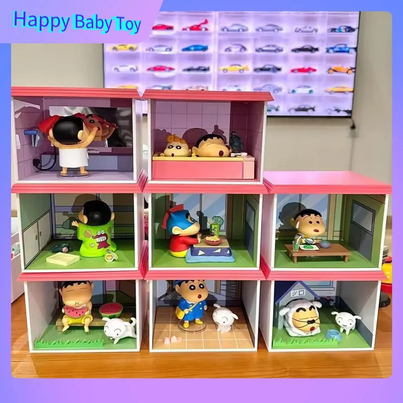 

100%Genuine Cartoon Figure Crayon Shin-Chan Spring Ministry Home Series Blind Box Desktop Ornaments Decoration Toys Gifts