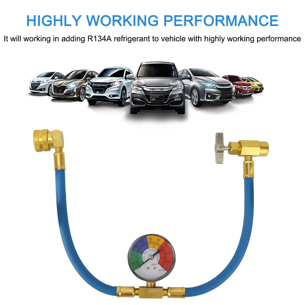 R134a Refrigerante Open Valve Charging Pipe Freon R134a Air Conditioning Recharge Hose Car Air Conditioner Tools