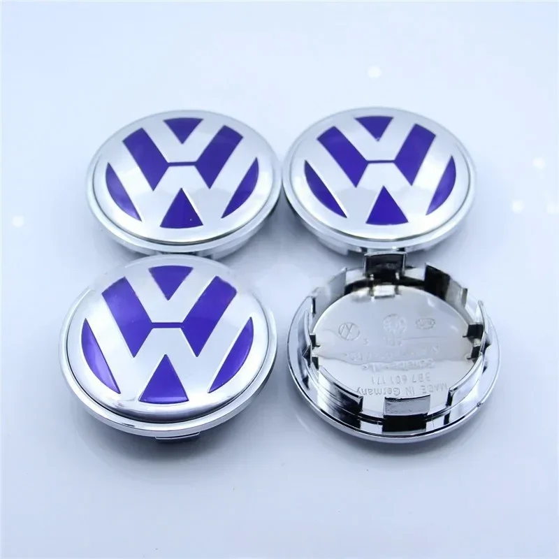 

4pcs 65mm Car Wheel Center Cap Hub Covers Badge 3D Sticker For Volkswagen Polo Golf-4 5 6 7 MK5 MK6 MK7 CC Tiguan Passat