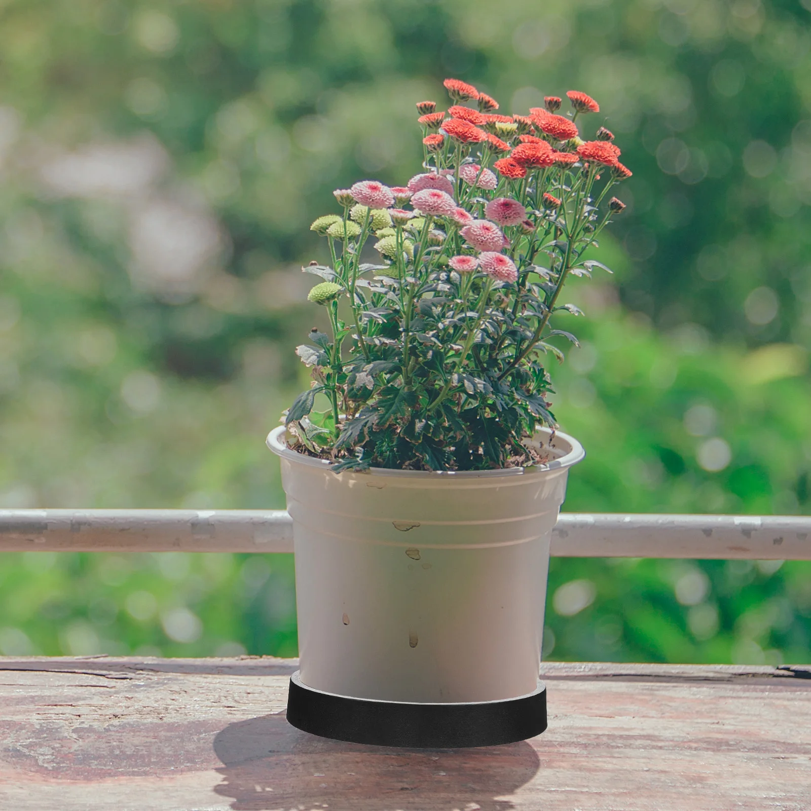 

10pcs Round Thickened Flower Pot Base Pads 140# Black Brown Plant Saucers Water Trays Garden Use