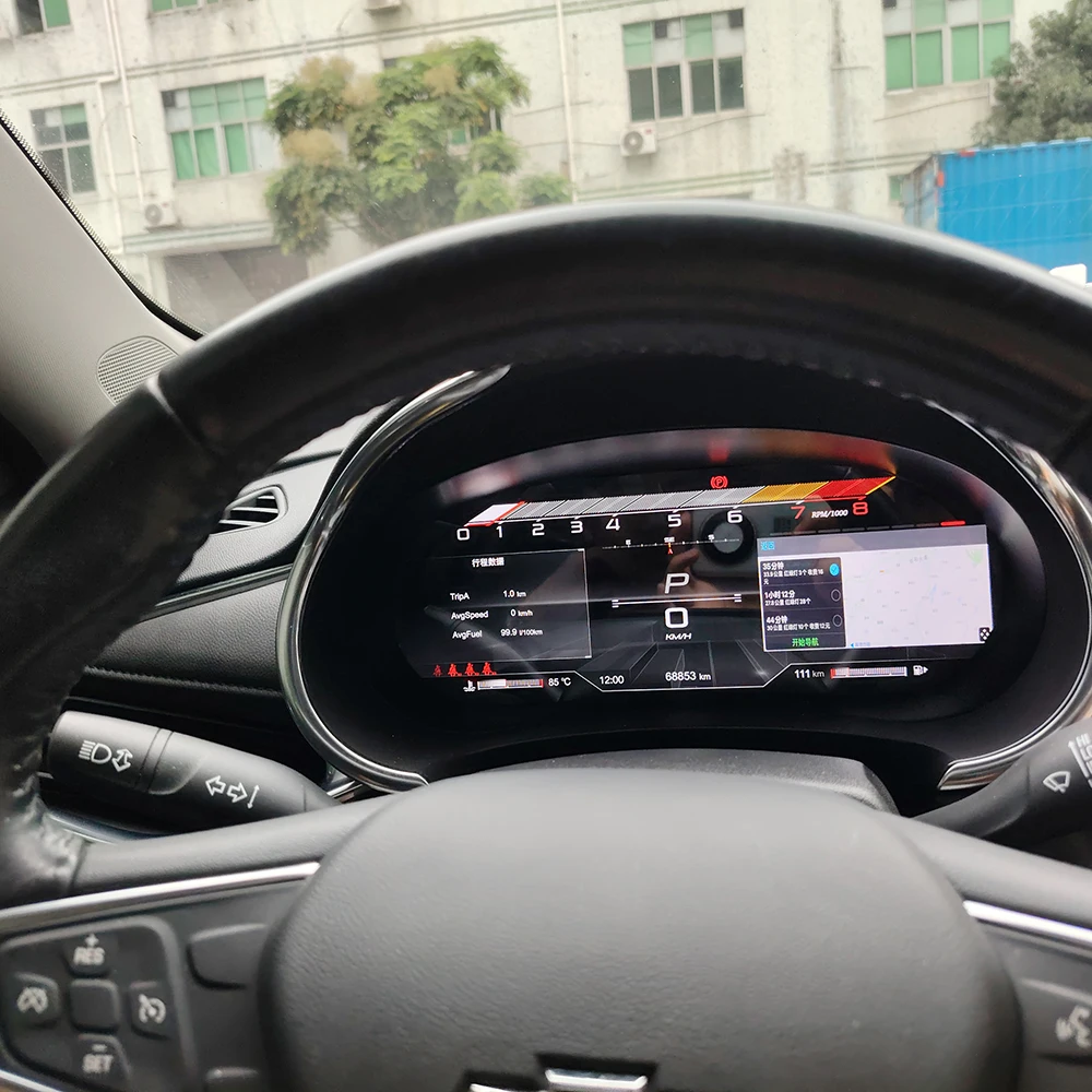 Painel de instrumentos digital do painel LCD do carro de 12,3 polegadas Xstlink, adequado para Chevrolet Malibu XL 2015-2022 Linux velocímetro