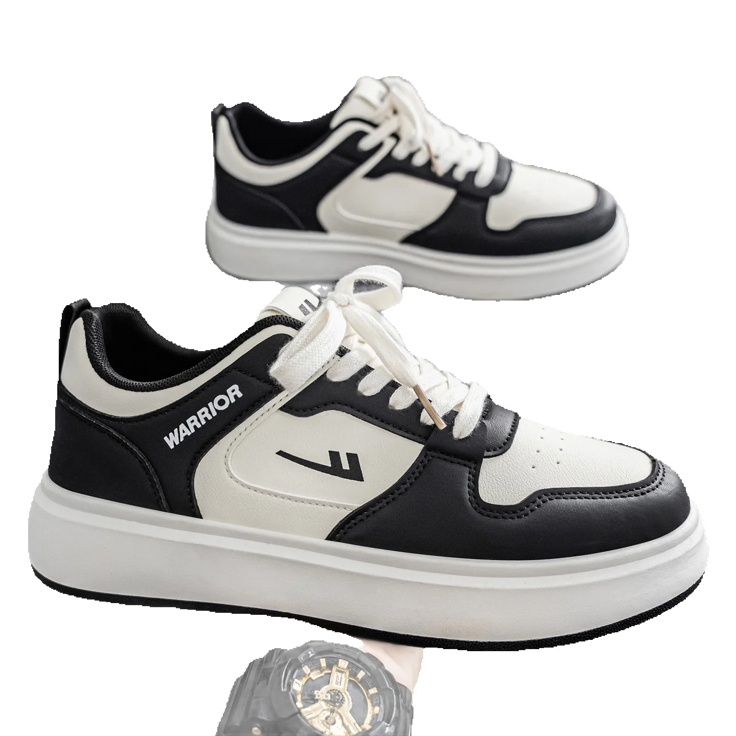 New Autumn Men's Casual Shoes, Black And White Panda Sneakers, Men's Sports Shoes_vogvips.com