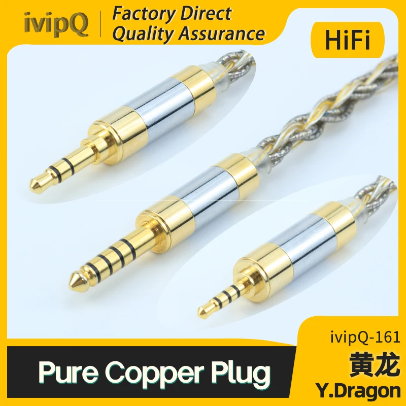 Ivipq multielement conductors zlato stříbro palladium in-ea sluchátko aktualizovat kabel 2.5/3.5/4.4mm MMCX/2PIN0.78/IE900 vyvážené drát