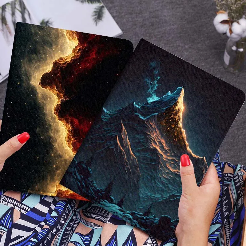 

Snowy Mountain Peak Glow Gift Tablet Case For Lenovo Xiaoxin Legion Pad Tab Pro GT Y700 Gen4 2 11 P11 M10 K10 3rd Plus Gen