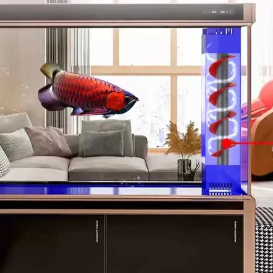 Integrated Cylinder Aquariu Eco-friendly Self Maintaining Reception Desks Smart Silent Glass Ffice Furniture Военное ДелоLJ40