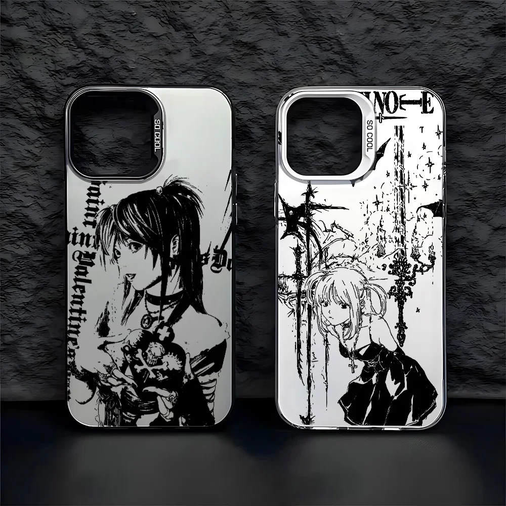 Funda de teléfono de lujo Clmj Death Note Misa para iPhone 17 16e 16 15 14 13 12 11 mini Pro Max X XR 8 7 Air Plus cubierta mate anticaída