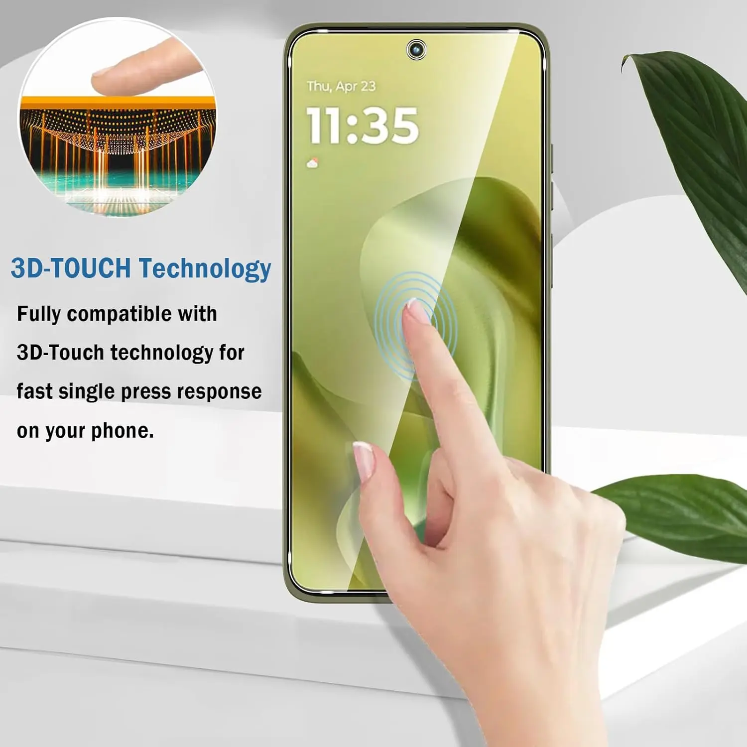Für Motorola G86 gehärtetes Glas Schutzfolie, kratzfest und blasenfrei, 9H Härte