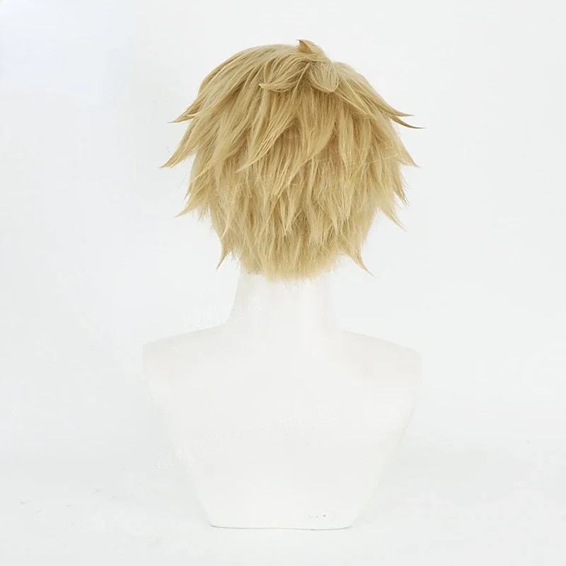 شعر مستعار كوسبلاي للتزوير من أنيمي ، عائلة تجسس X ، شعر أشقر قصير ، مزور الشفق ، الزوج ، حفلة الهالوين ، الدعامة ، Cos 30 #5