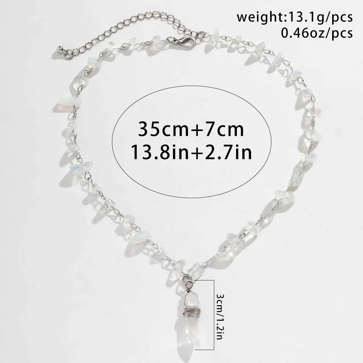 22 Styles Summer Star Crystal Necklaces Natural Stone Choker Necklace for Women Irregualr Beads Amethysts Necklace