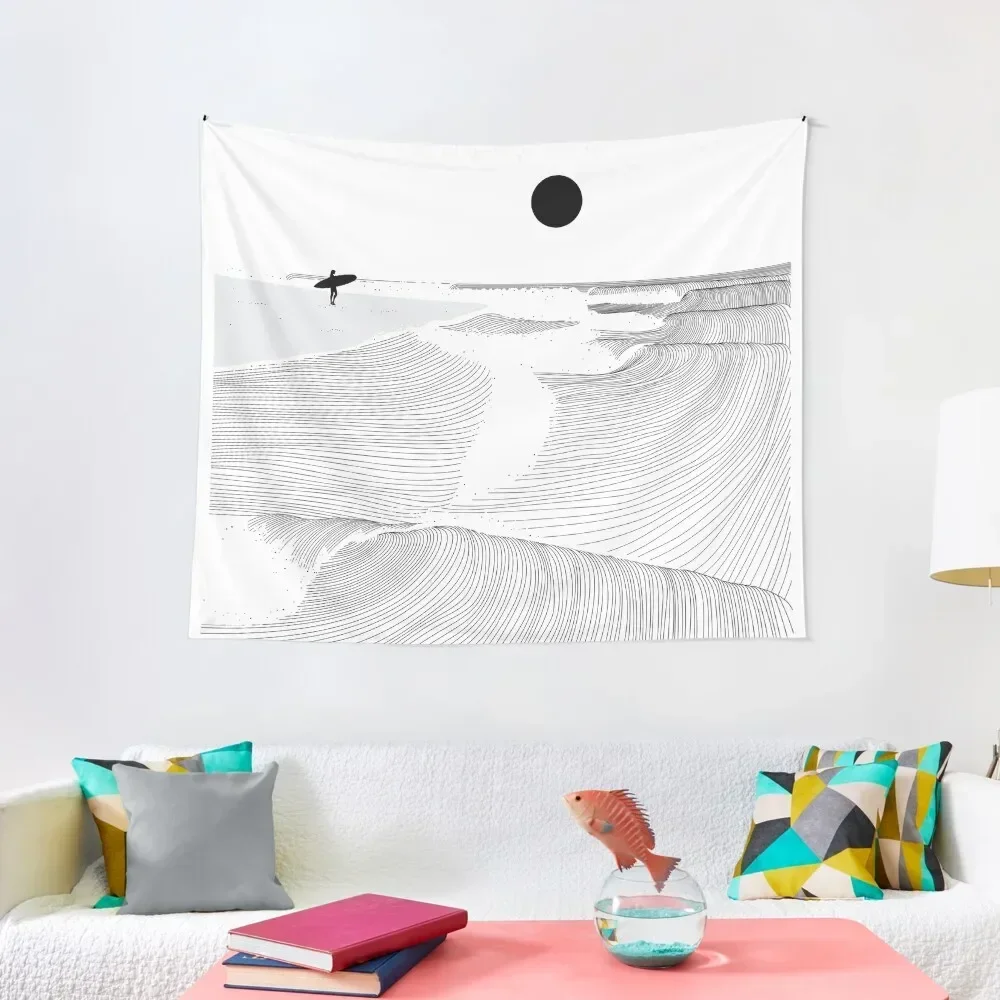 

Women Surfing Line Art Tapestry Room Decorations Aesthetics Decor For Bedroom Decorations For Your Bedroom Tapestry