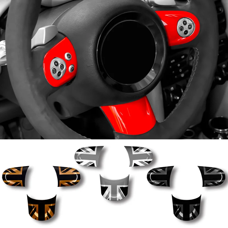 

Car Styling Steering Wheel Cover Trims Button Frame Interior Decorative Stickers for Mini Cooper R50 R52 R53 R55 R56 R57 R58 R59