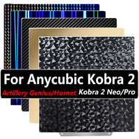 PET PEO PEI Sheet For Anycubic Kobra 2 /Neo/Pro/Go Build Plate 230x230mm Double Side Print Bed Sheet for Artillery Genius/Hornet