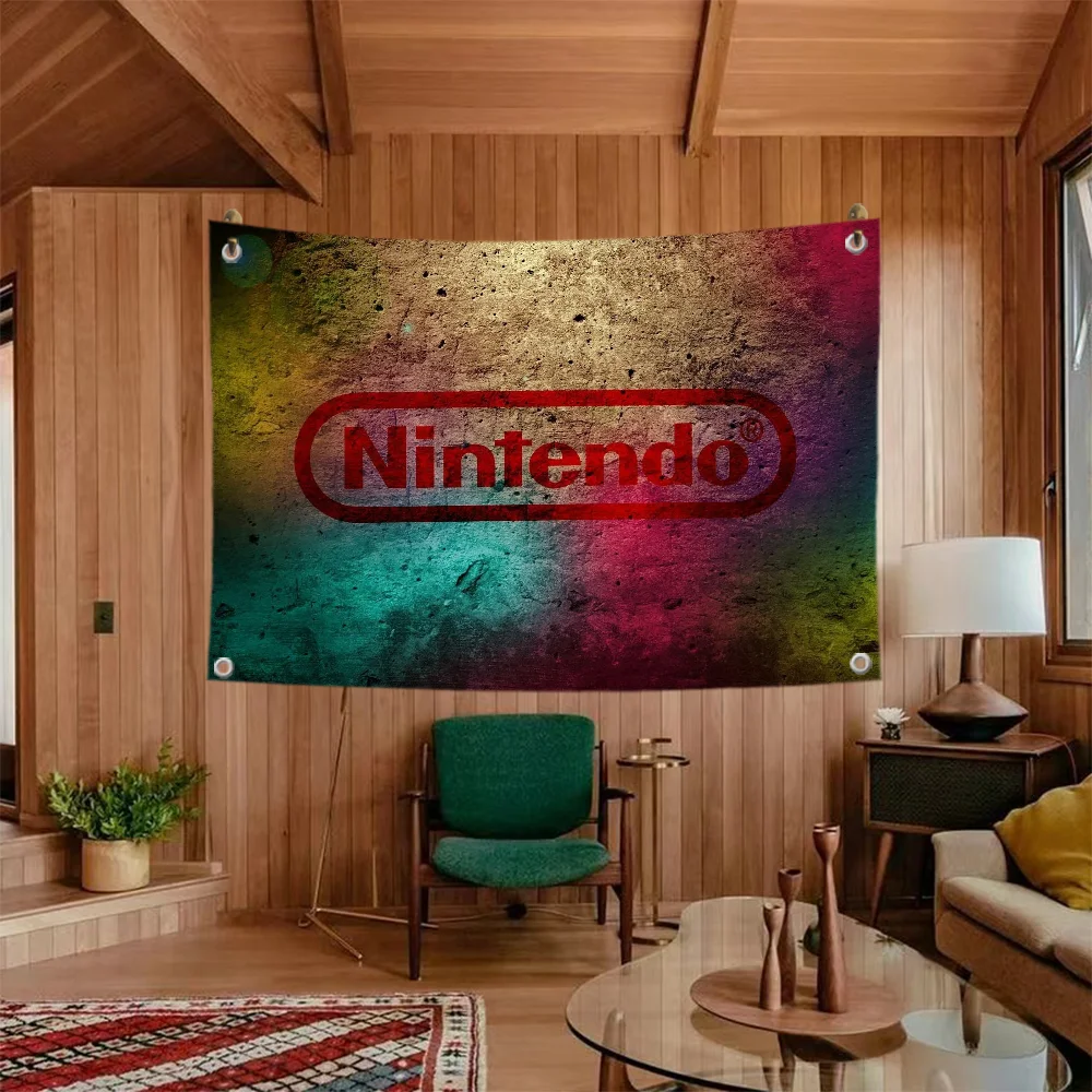 Penetration Flag Outdoor Decorations Nintendo Funny Flags and Banners Lgbt Flag to Hang Wall Decoration Room Decor Y2k Garden