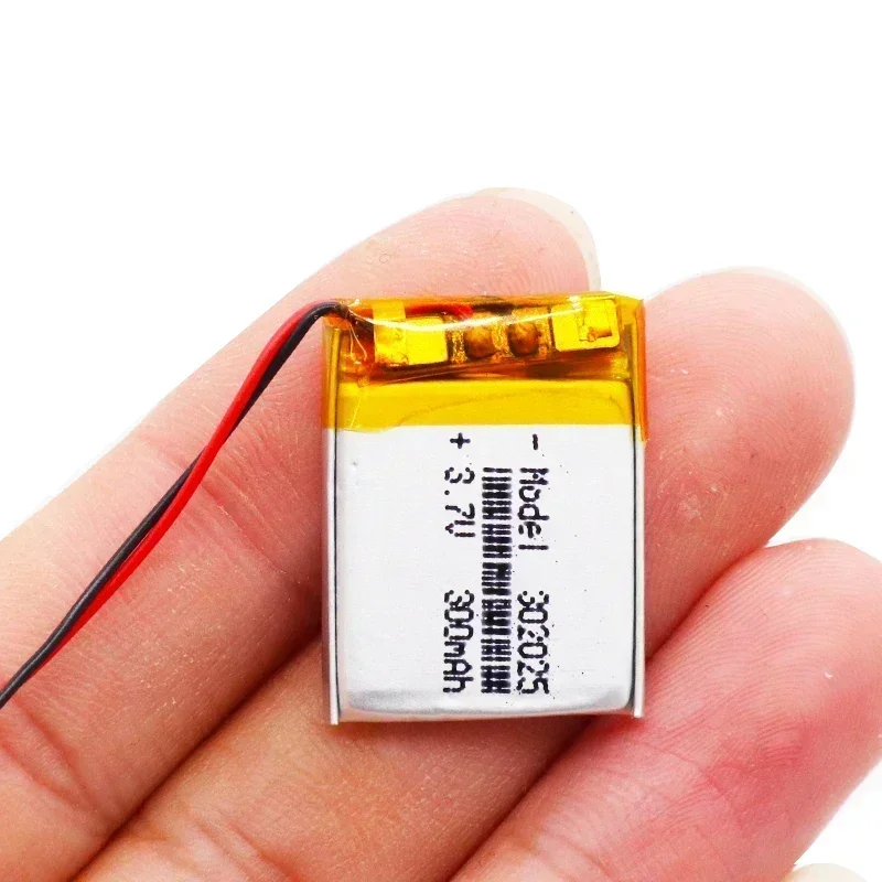 1/2/4/10pcs 3.7 V 300mAh 302025 Lipo Li-polymer Lithium Polymer Batteries With PCM For MP3 MP4 MP5 Bluetooth Headset Smart Watch