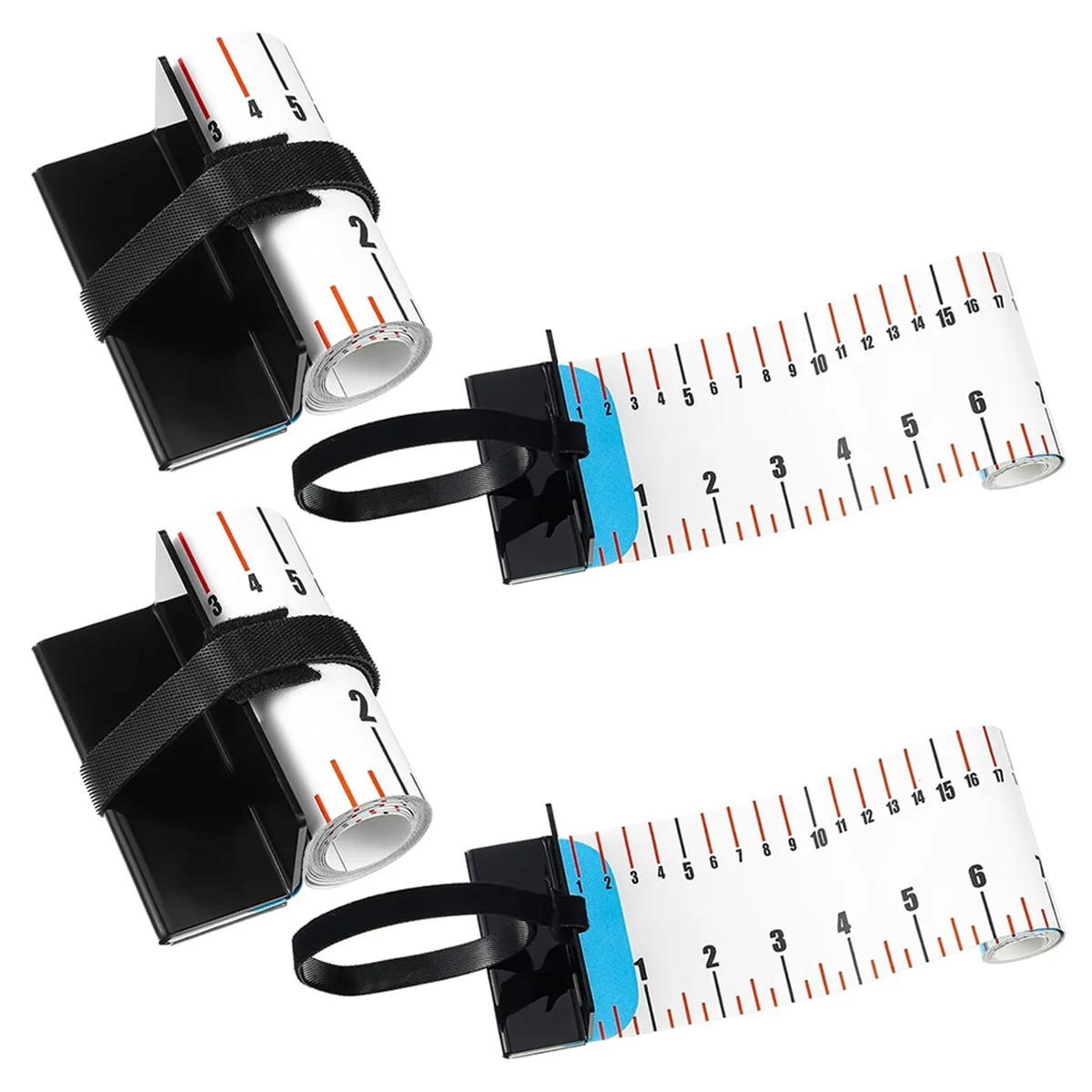 ABJZ 2 قطعة 47 بوصة الصيد حاكم الصيد أشرطة القياس أداة للقارب مقاوم للماء المحمولة نشمر للطي حاكم مع عثرة المجلس