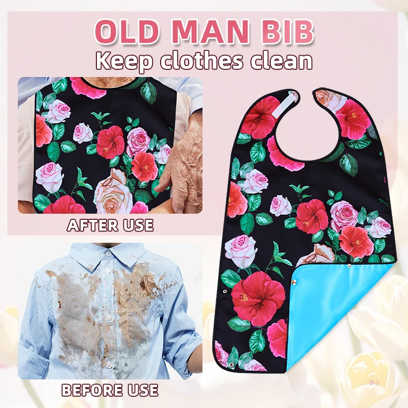Waterproof Bib for Middle-Aged - Printed Bibs Pack recension och pris