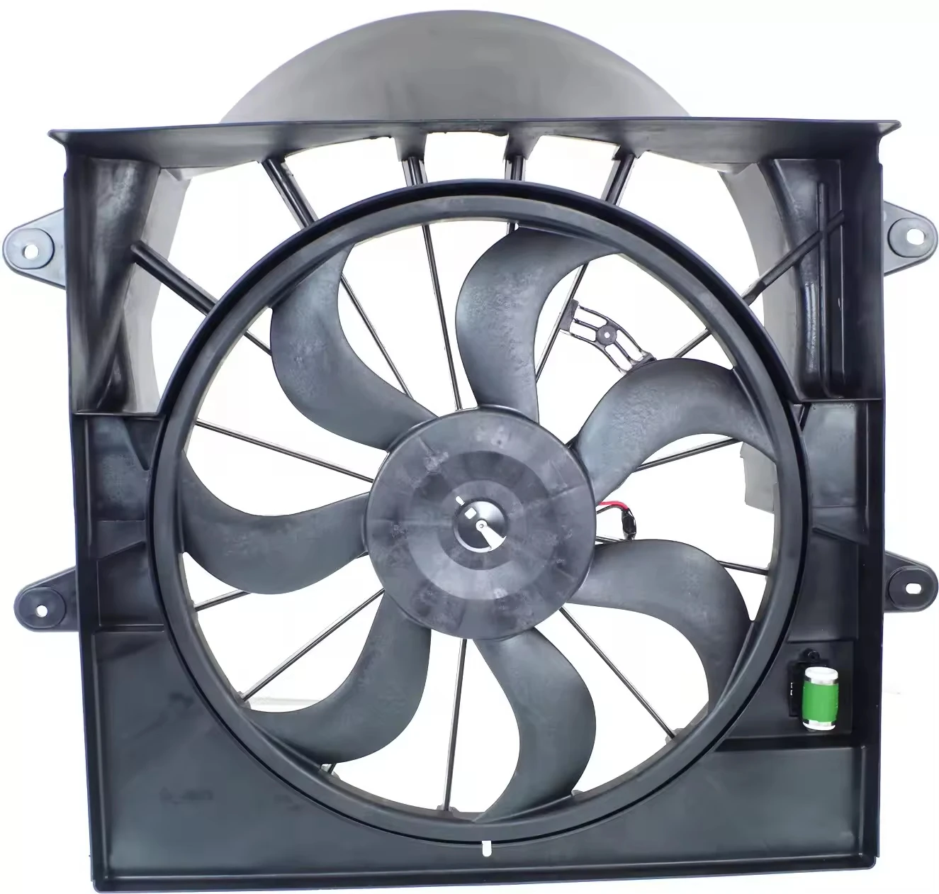 55037969AB Radiator Fan Assembly for Commander 08-10 Jeep Grand Cherokee 09-10 Fan And Motor 4.7L/5.7L Engine Compatible Part