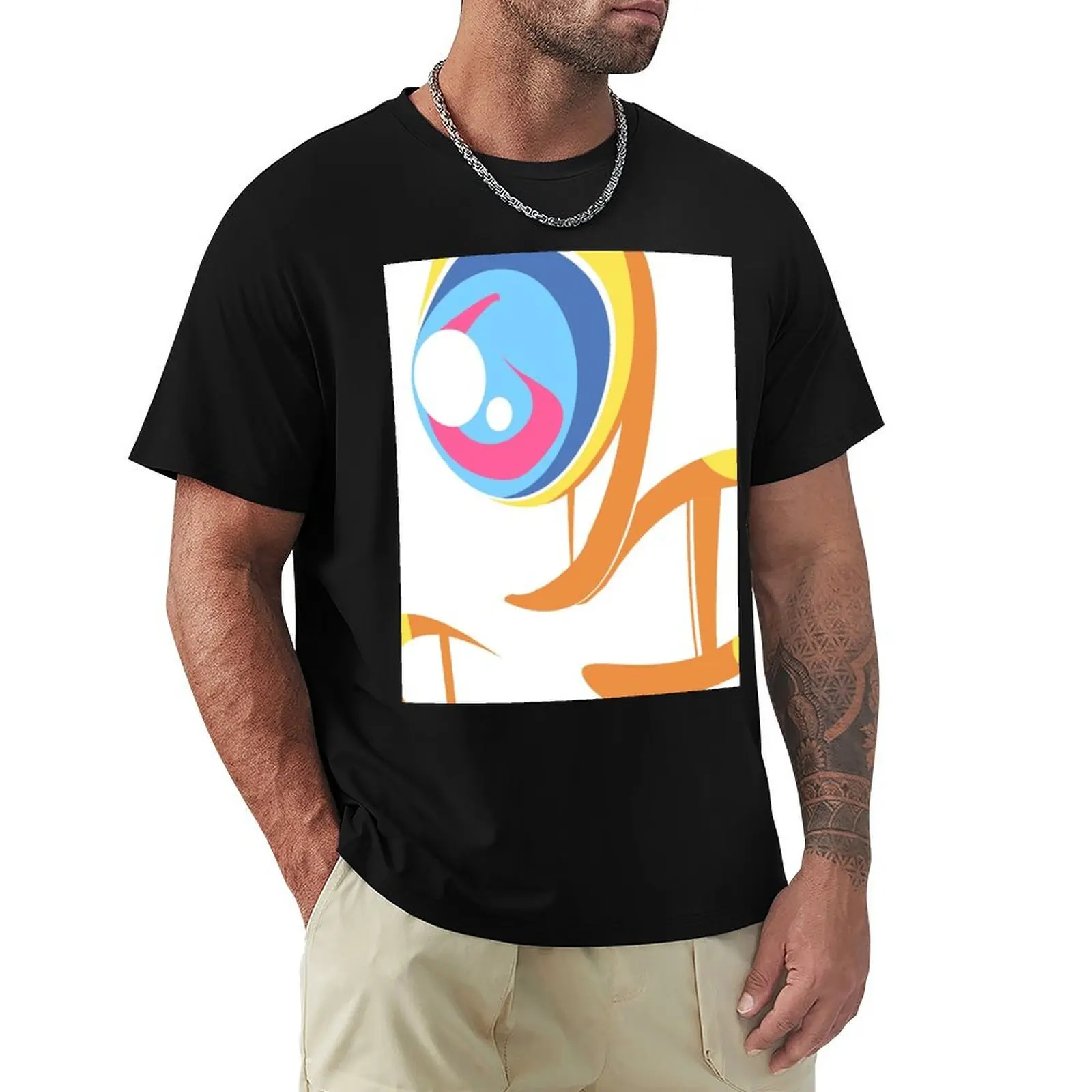 

Yellow Ghost T-Shirt vintage graphic tee customs oversized t shirt men