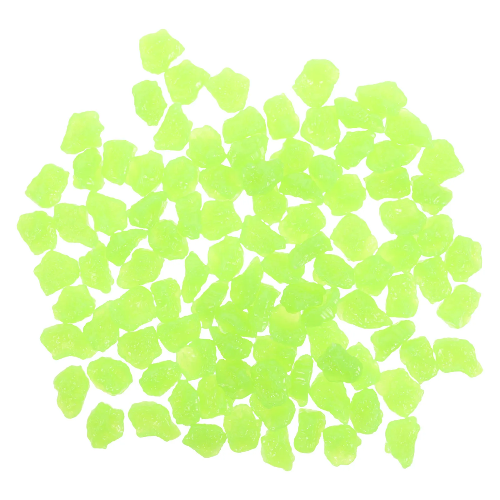 1Pack Glow in The Dark Resin Stones Landscaping Rocks for Planter Vase Fish Tank Aquarium Decorative Glowing Pebbles Garden view 2