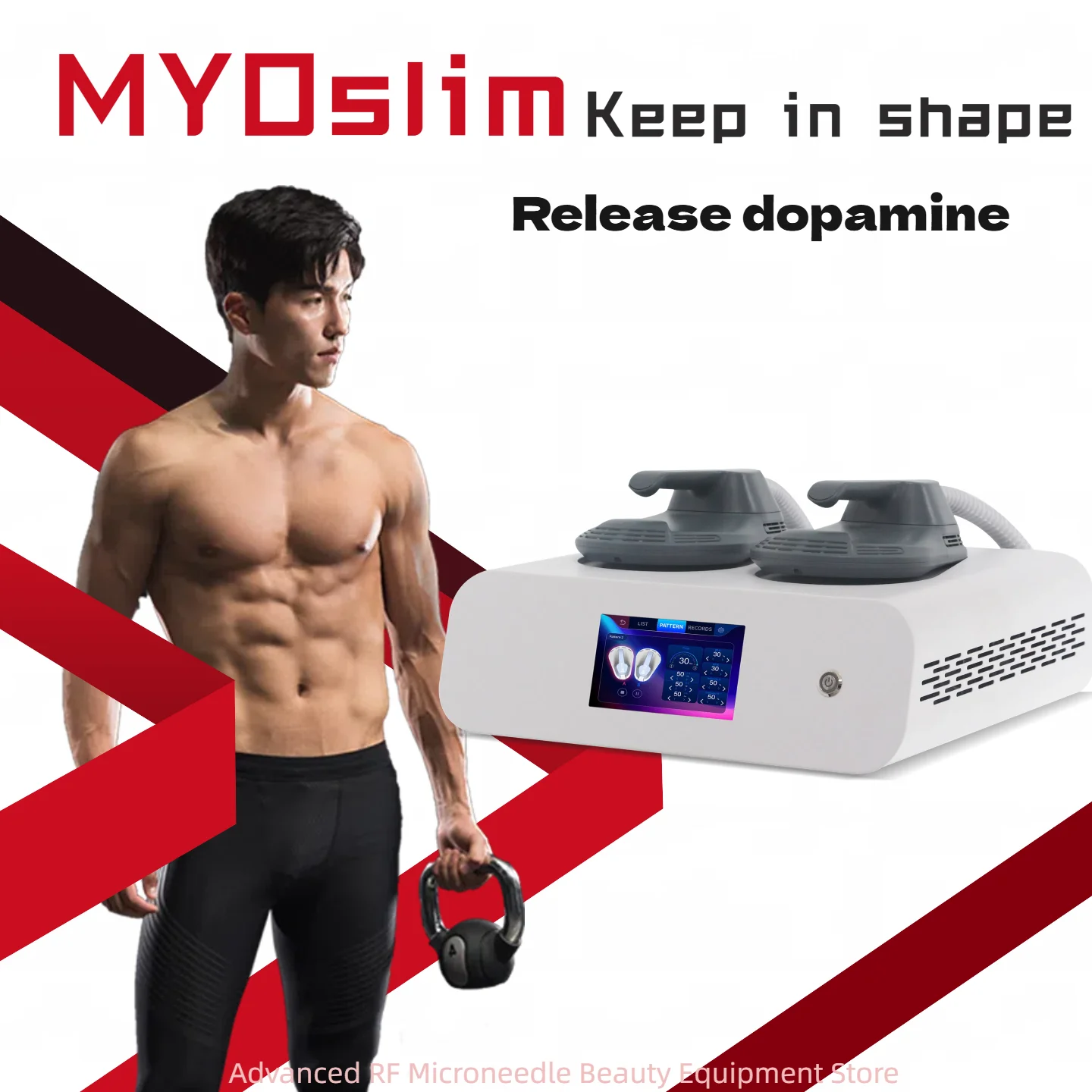 

Электромагнитная стимулирующая машина для похудения и уменьшения жира EMS. Скульптура мышц. Машины Nova Myoslim RF Neo.