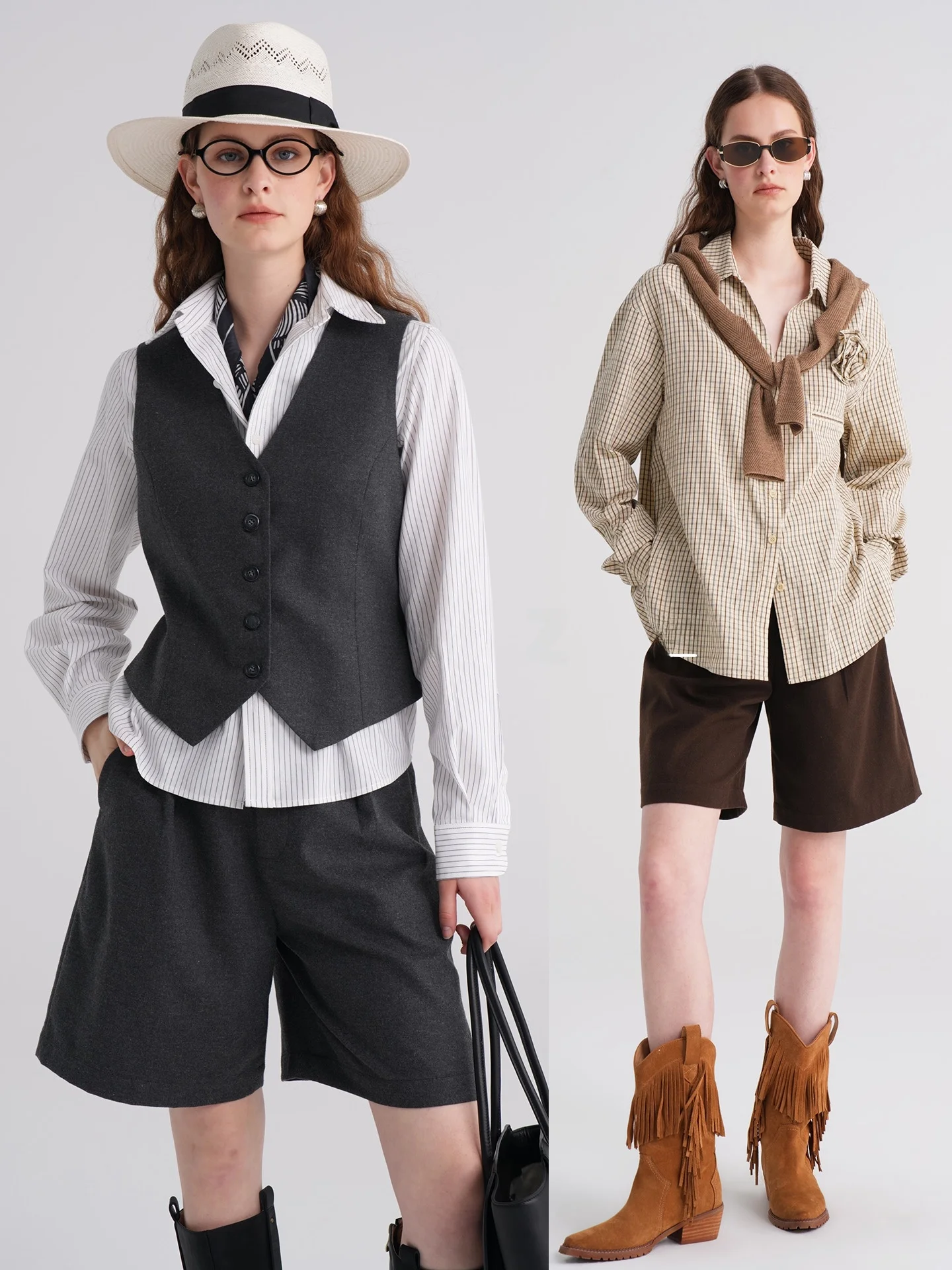 

Винтажные шерстяные широкие брюки с пятью точками, повседневный костюм до середины икры, осенний сезон, женская модная одежда для поездок на работу