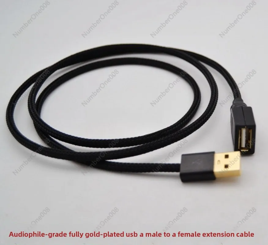 

Audiophile grade silver-plated Computer USB Type A Rotary A Female Audio Data cable USB extension cable Extended cable