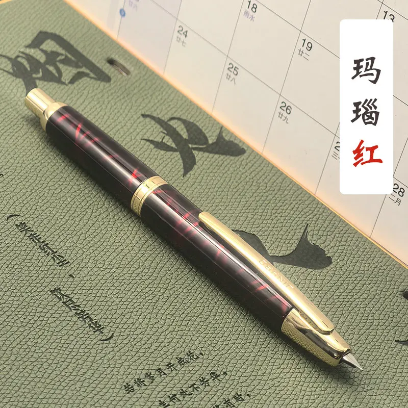 تعزيز JINHAO 10 قلم حبر قابل للسحب EF F المعادن الصحافة الكتابة قلم حبر مع محول القرطاسية اللوازم المكتبية المدرسية