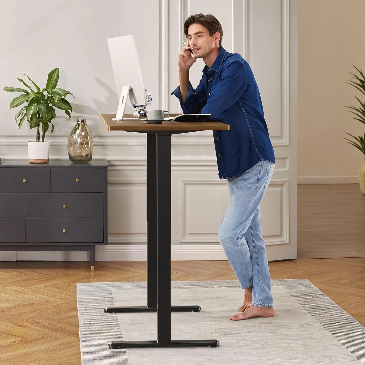Dual Motor Standing Desk Legs Fit 44 90 Inch Desktops Hold 264 Lbs