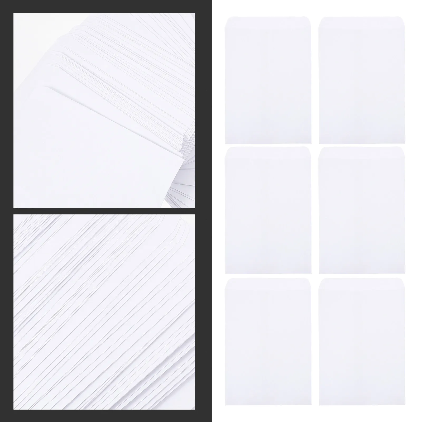 

100 шт. прочных пустых конвертов для хранения денег и документов, водонепроницаемые бумажные конверты для купюр, портативный держатель для наличности для офиса