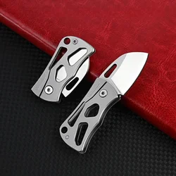 Mini Portable Folding Knife Stainless Steel Blade Outdoor Travel Camping Tool Keychain Accessories