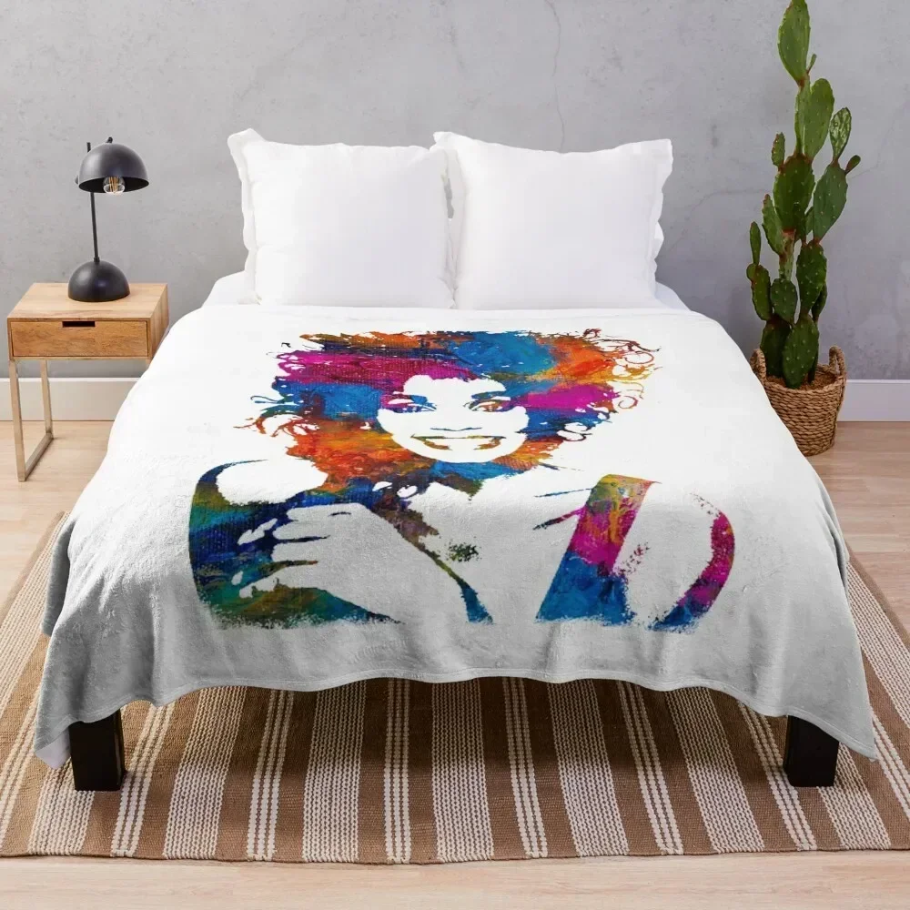 

Whitney Houstonlegendary pop icon fan art for Whitney Houston fans music pop singer Throw Blanket