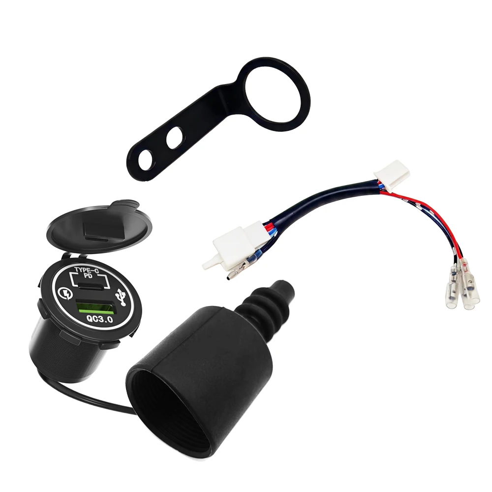 Fast Charger PD TYPE-C USB Port Kit Fits Honda XR650L