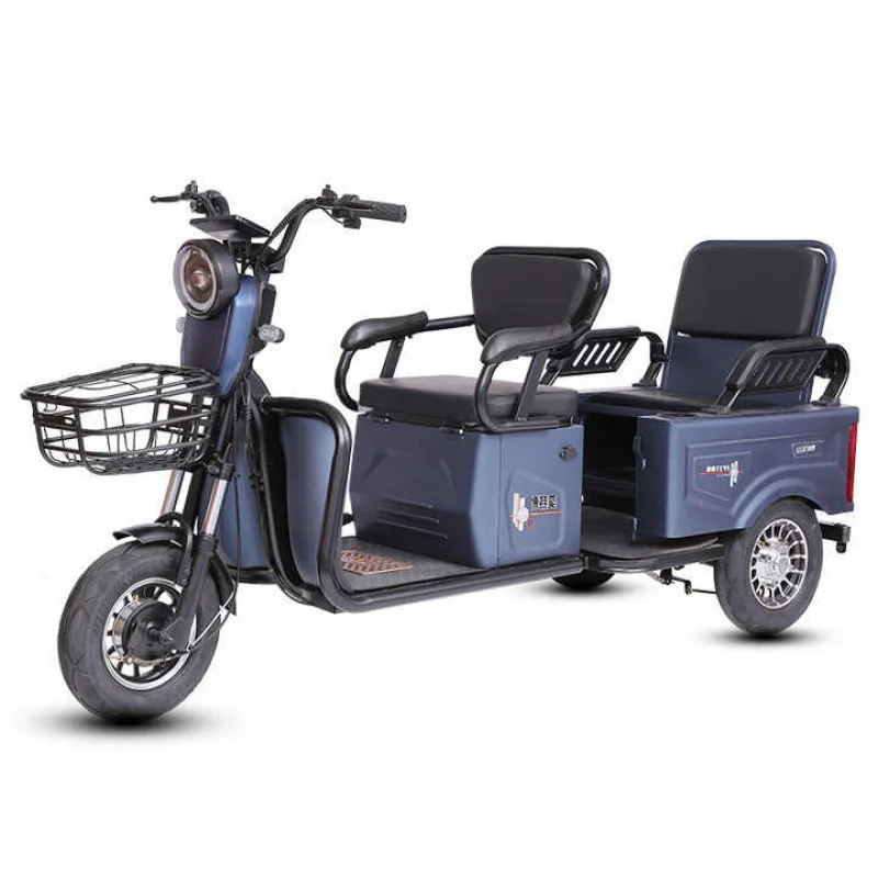 High quality Popular Hot Sale Flat Tire new 20Ah 72V 2000W  adults Passenger and Cargo Dual-use Tricycle