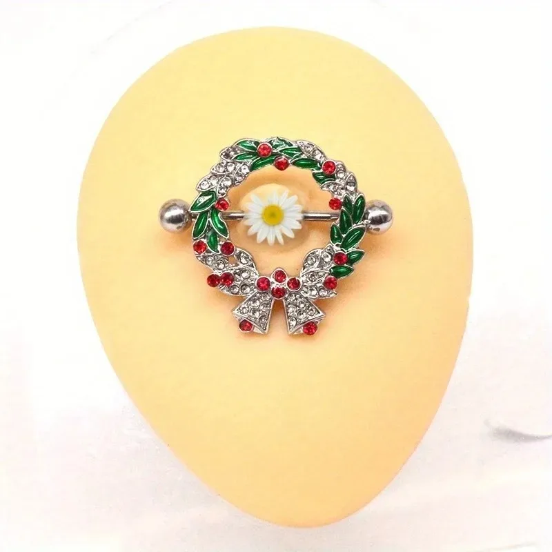 2pc Christmas Wishing Tree Knocker Five Star Knocker Chest Nail Snowflake Knocker Headpiece